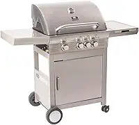 Mimo Style, Churrasqueira Inox a Gás de Carrinho com 3 Queimadores