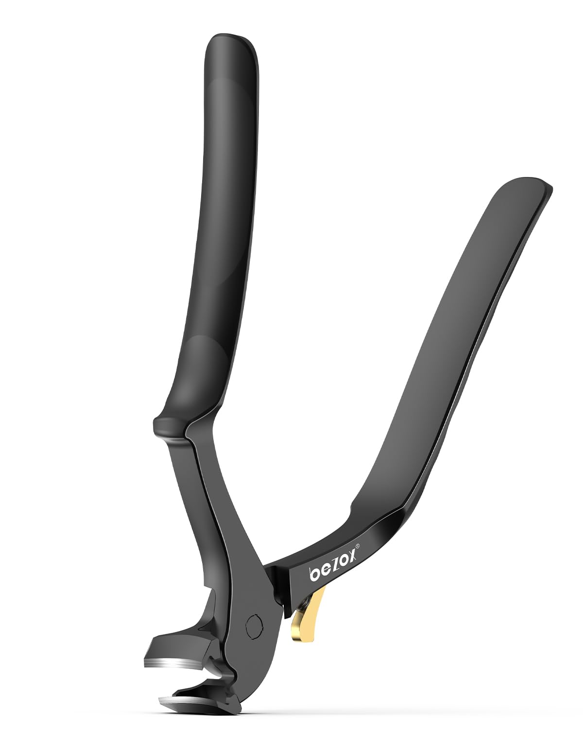 BEZOX Long Handle Toenail Clippers for Seniors – Wide Open Jaw Toe Nail Clippers for Thick Nails for Seniors, Ergonomic Nails Clipper for Thick Nails, Easy Reach Design for Limited Mobility - Black
