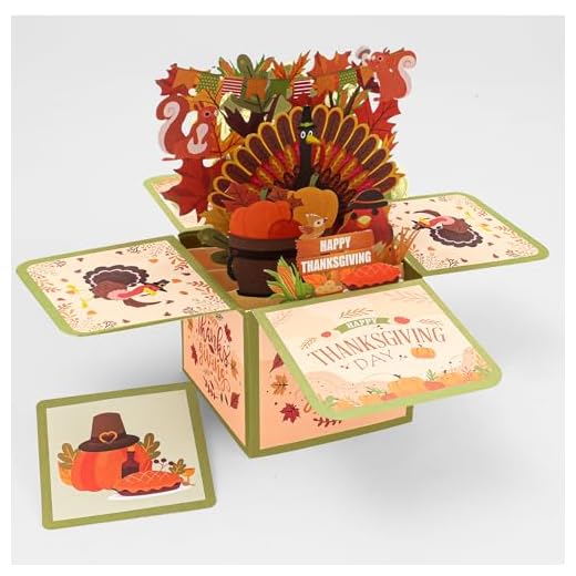 KatchOn, Thanksgiving Day Greeting Card | Thanksgiving Greeting Cards, Gifts for Mom, Sister, Grandma, Girl, Women - Includes Envelope And Message Note | Thanks Giving Day Card With Autumn Blessings