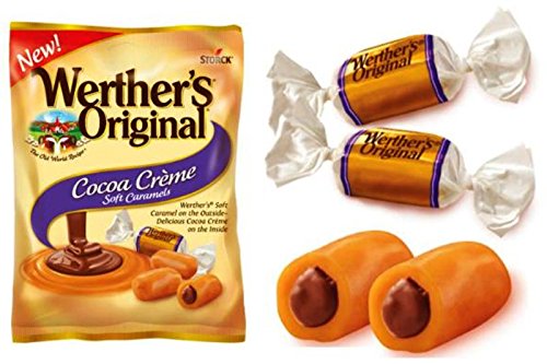 Werther's Original New Cocoa Creme Soft Caramels 2.22 Oz (Pack of 6)