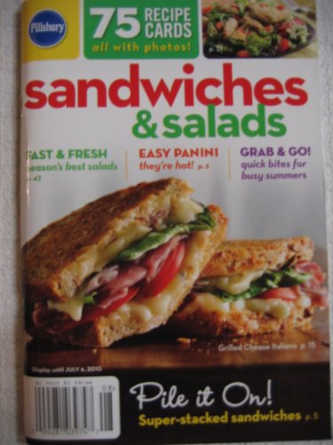 Sandwiches & Salads / 75 Recipe Cards All With Photos