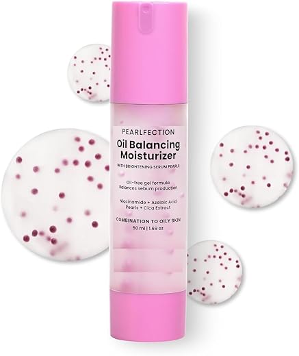 Oil-Balancing Gel Moisturizer with Niacinamide, Azelaic Acid Pearls & Cica, 8hr Shine-Free Hydration, Lightweight, Sebum C...