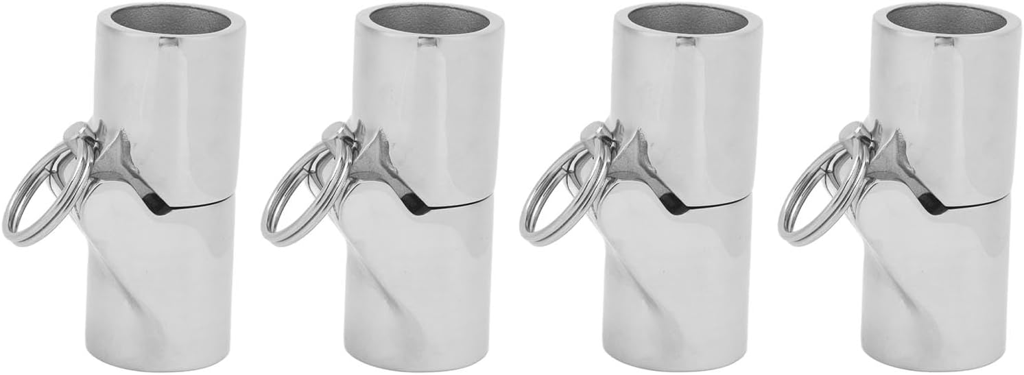Astibym 316 Stainless Steel Boat Pipe Connector Folding Swivel Coupling Tube Joint Fittings for Marine Yacht