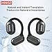 MINISO X30 OWS Translation Wireless Bluetooth Earbuds Support 135 Languages Real Time Bluetooth Translation Support Playing Music Phone Calls Headphones & Meeting Summary Earphones