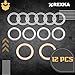 Rexka 12pcs Transfer & Differential Service Gasket Kit Compatible with Toyota Lexus 4Runner Land Cruiser Tundra Tacoma FJ Cruiser Highlander RAV4 Sequoia Sienna 1215710010 9043024003 90430A0003