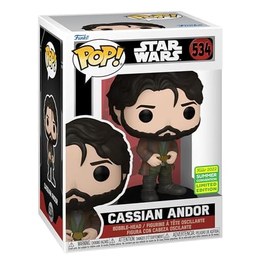 Funko ¡Pop! Star Wars: Figura de Vinilo Cassian Andor #534-2022 Summer Convention Edición Limitada, Multicolor