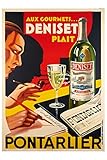 SANS CADRE Herbé ™ DENISET PONTARLIER-Poster/Reproduction HQ 50x70cm d\'une Affiche Vintage/Ancienne
