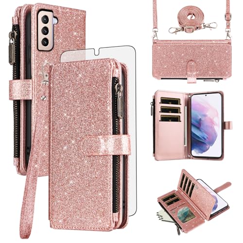 Coque S21 Plus Asuwish Or Rose idéale pour sécuriser votre téléphone au bureau et en voyage