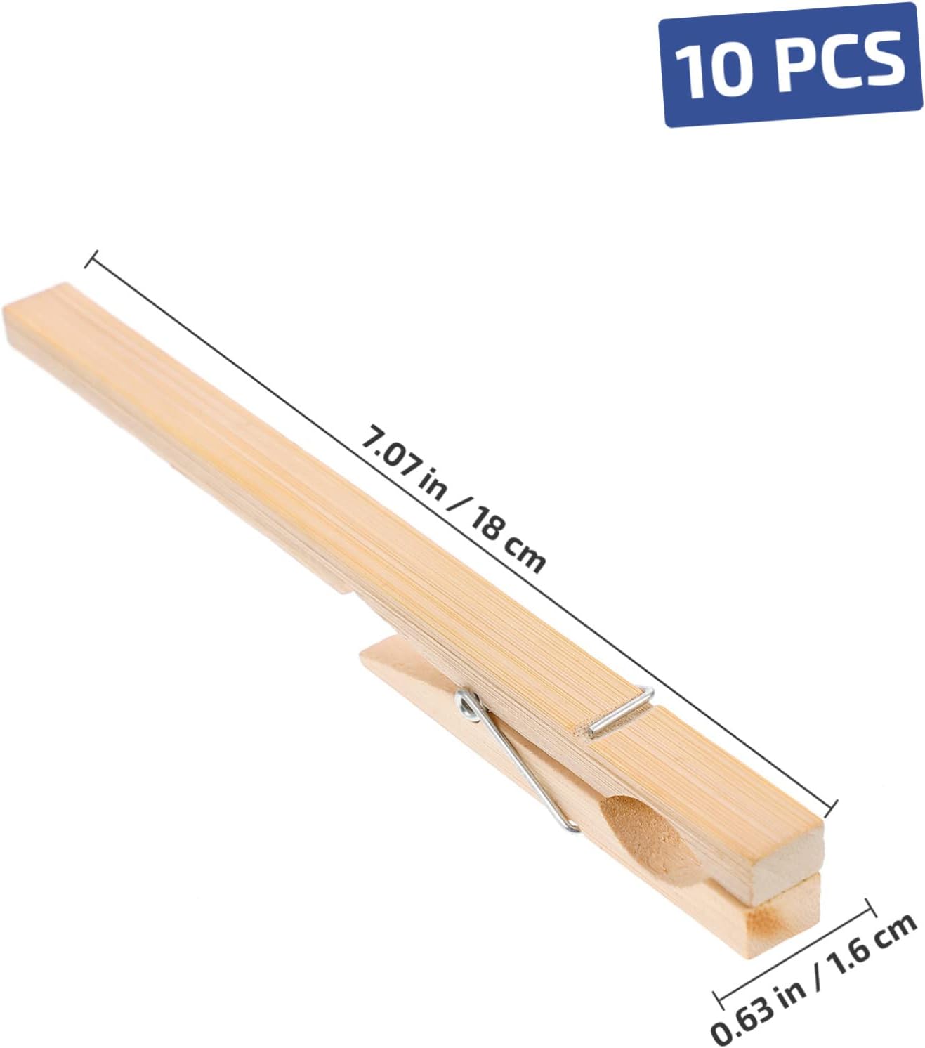 PRETYZOOM Glass Test Tube Clamp Sturdy Bamboo Material 10pcs Test Tube Holder Lab Clamp Clips for Safe and Confidence Experiments