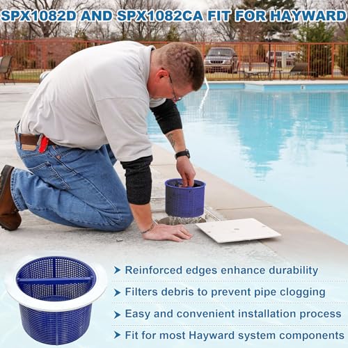 Image of SPX1082CA Pool Skimmer Basket & SPX1082D Basket Support Ring