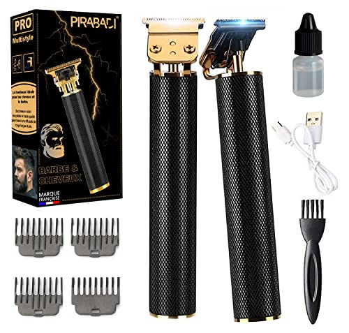 TONDEUSE CHEVEUX HOMME | COFFRET KIT COMPLET | TONDEUSE SANS FIL RECHARGEABLE | 0MM 1.5MM 3MM 6MM 9MM | TONDEUSE BARBE & CHEVEUX HOMME | TONDEUSE PROFESSIONNELLE |...