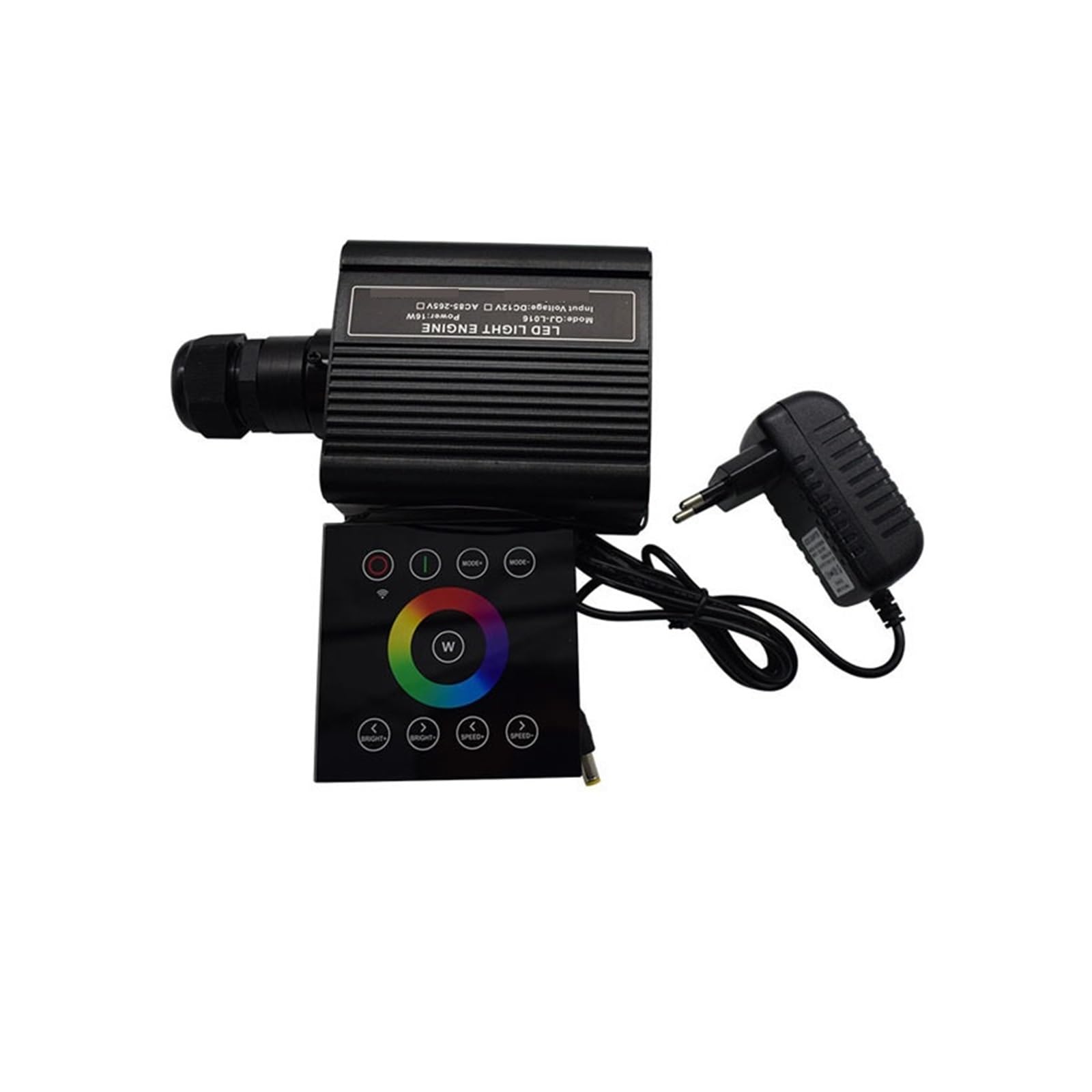 Zestaw sufitowy światłowodowy 16W RGBW, światłowód DC12V LED 16W z kontrolerem dotykowym 2.4G(Only LED light)