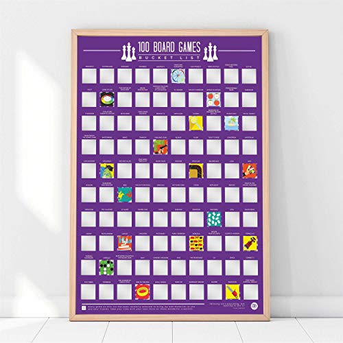 100 Board Games Bucket List Poster