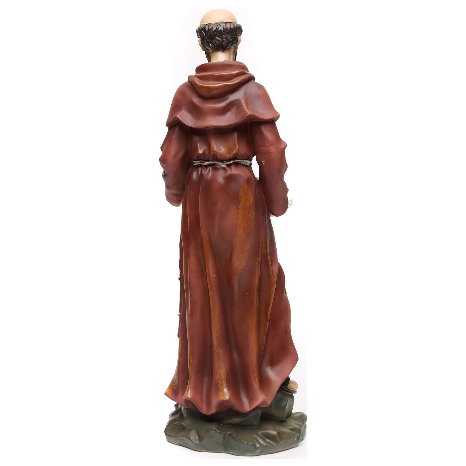 Holyart Statue in resina e PVC: San Francesco con lupo 50 cm resina