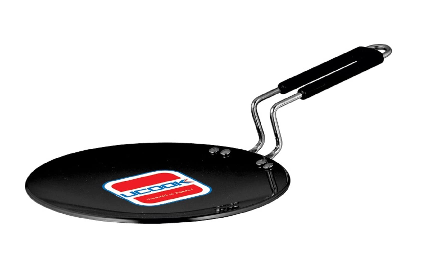 UCOOK by United Ekta Group Hard Anodised Concave Tawa, 250mm, Black