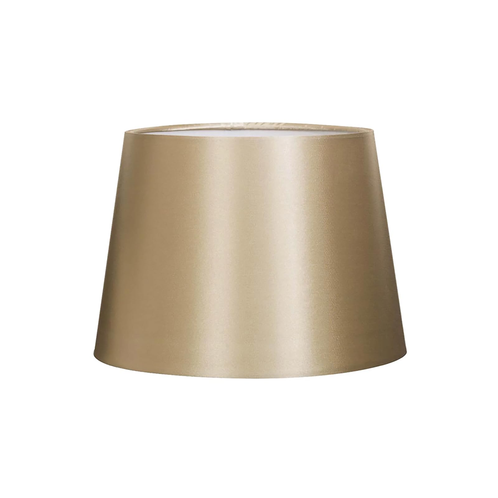 VOLTICO Satin Table Lamp Shade for E14 LAMP Classic Decorative Lampshade with Adjustable Fitting (3cm Ring) for Living Room & Bedroom (1, Gold)