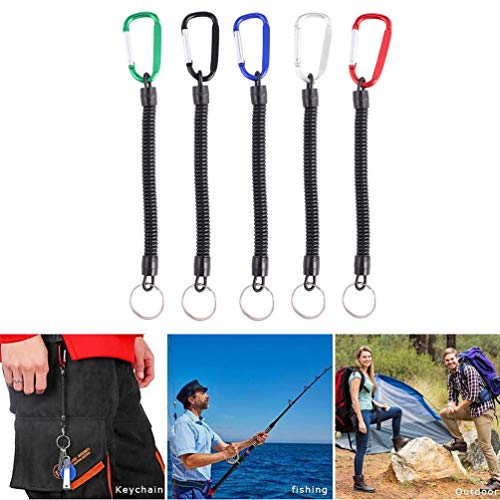 Valicclud 6 peças de cordões de pesca resistentes de TPU (Poliuretano Termoplástico) de aço inoxidáv