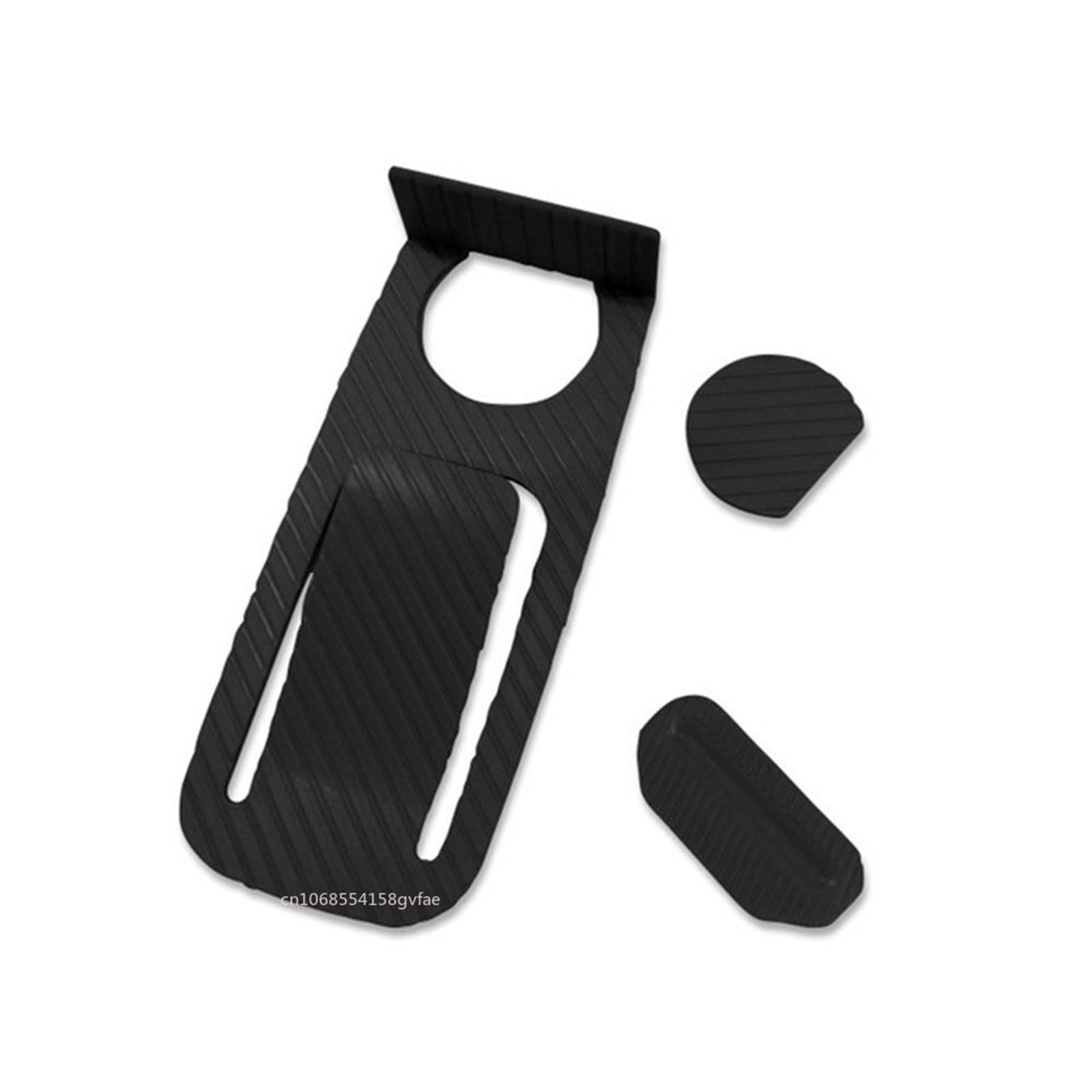 Door Stopper Wedge Style Multifunctional Floor Door Stop for Secure Fixing and Household Anti Collision(Black)