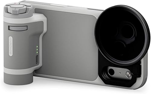 Tilta Khronos Lite Creator Kit | Compatible with iPhone 17 Pro | Professional Camera Rig for Phone Filmmaking | Bluetooth Handle, ND & Polarizer Filter Set - Light Gray