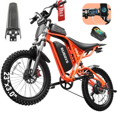 6000W/2500W/2000W Electric Bike for Adults & Teens, 30MPH-43MPH Fast eBike with 60V 35AH/52V 25Ah/48V 20Ah/15Ah Long Range Battery, SGS/TÜV Certified, All Terrain Fat Tire E Bike for 5'2"-6'8" Riders image 3