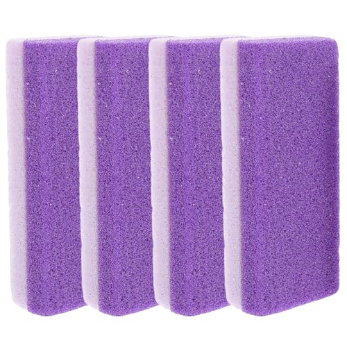 FOMIYES 4 Pcs Purple PU Foot Exfoliators Tools for Gentle Removal and Foot Scrubbing for Smooth Skin Care