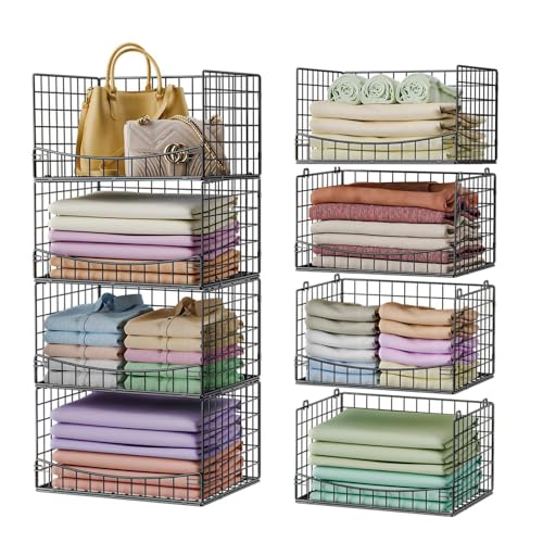 JKsmart 4-Tier Stackable Closet Organizers...