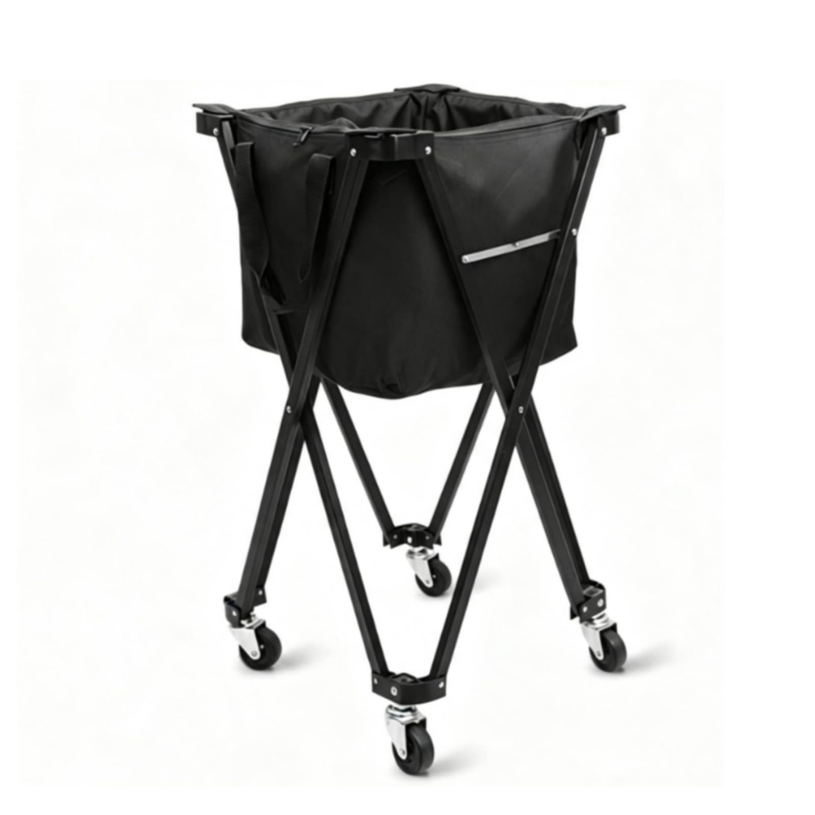 Gralara Pelotas Plegable Portátil Cesta, Negro