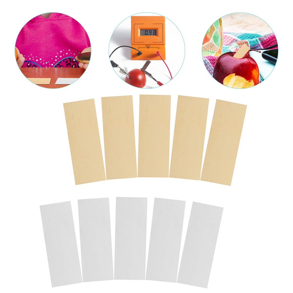 Baluue 15 Paires Tôle De Zinc Tôle De Cuivre Bandes De Cuivre Kit De Nickelage Anode Pour Galvanoplastie Matériau De Cuivre De Processeur En Métal Zinc Métal La Batterie Feuille De Métal