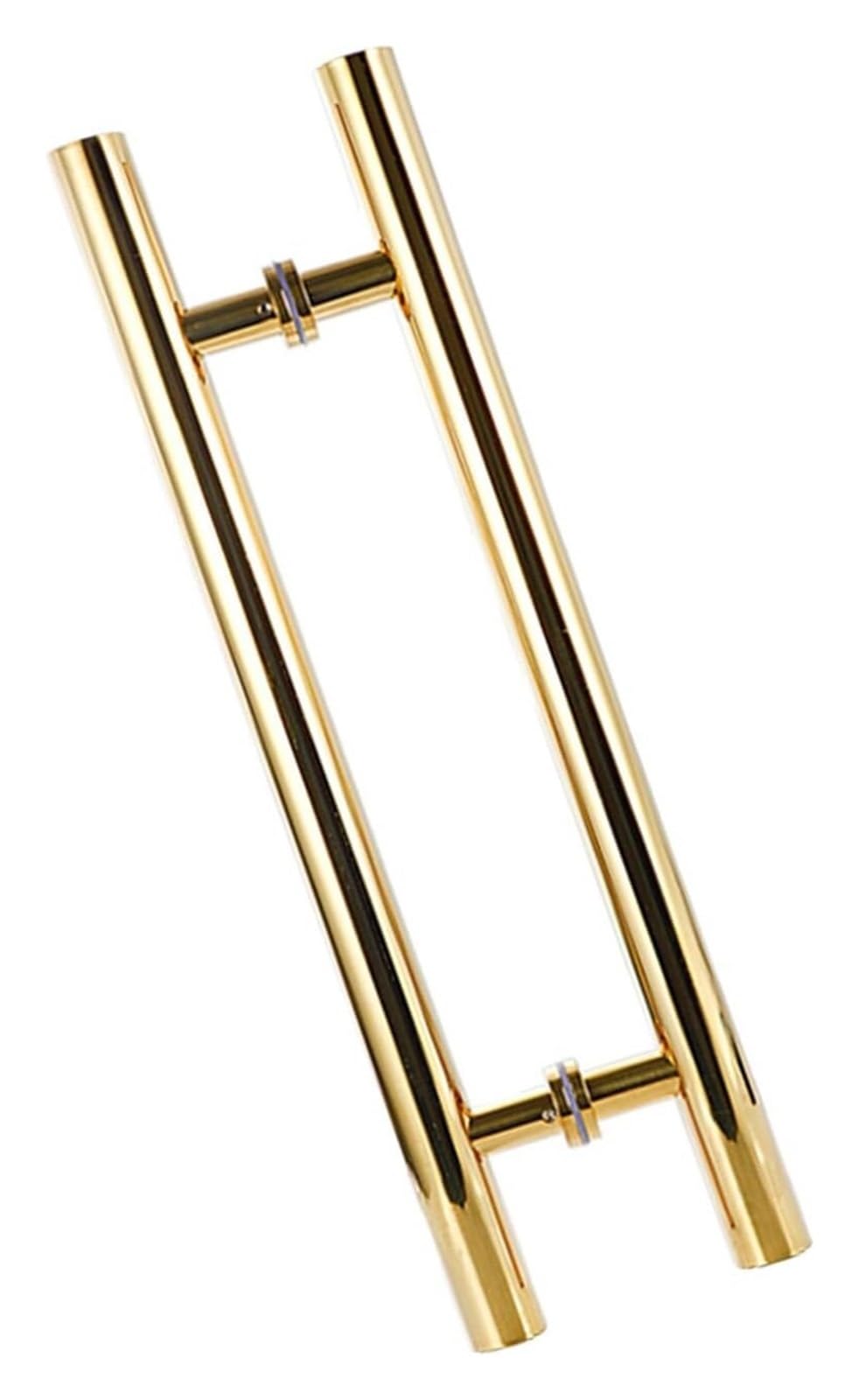 LQZAXSRDR Sliding Barn Door Handle, Stainless Steel Shower Glass Door Pull Handles Multicolor Sizes Commercial Replacement(Gold,Pitch-800mm)