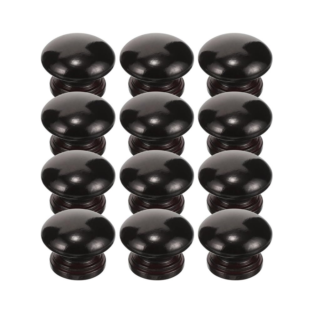12 pomos for armario, tiradores de puerta sólidos, piezas for armario, herrajes redondos de madera for tocador