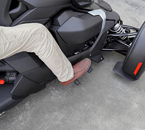 SAUTVS Schwarzes größeres Bremspedal für Can Am Ryker, Verlängerte Bremse Fußstütze Peg Pedal Trittbretter für Can-Am Ryker 600 900 Sport & Ryker Rally Edition Alle Modelle Zubehör (1 Stück)