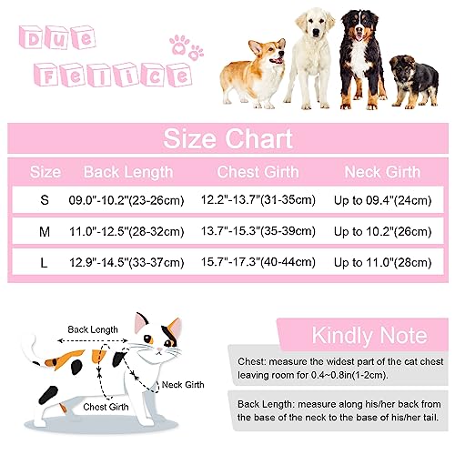 Image of Cat Surgery Recovery Suit - Post Spay /Neuter Bodysuit, Anti-Licking Wounds Alternative to Cat Cone, Pink Strawberry /M