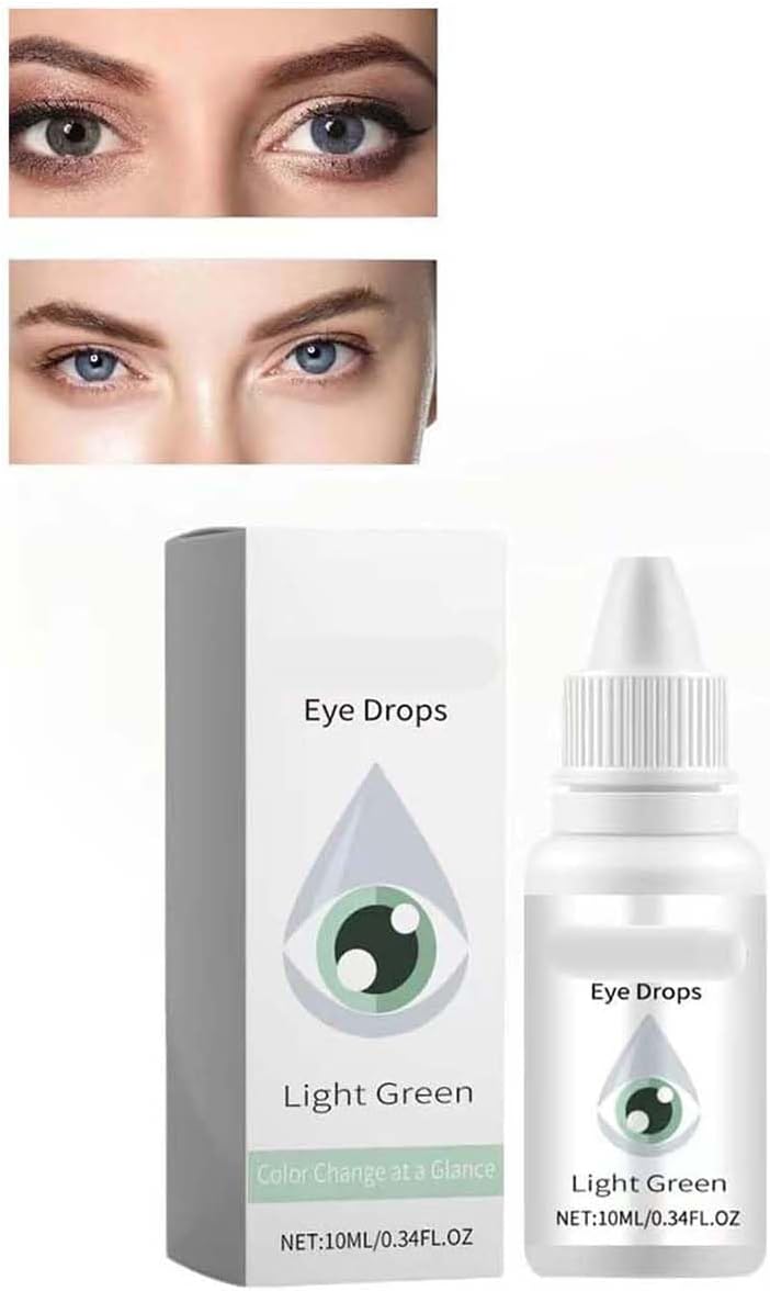 Irisink Eye Drops, Irisink Pro Eye Drops,10ml Irisink Eye Color Changing Drops, Change Your Eyes Color,Drops Eye Color Changer,Color Changing Eye Drops,Drops Change Your Eye Color (Green)