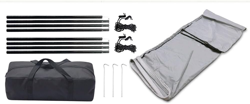 Camping Awning Canopy Sun Sail for Caravan Motorhome Camper with Piping Attachment 3x2.4m Durable RV Accessories