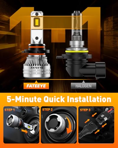 Image of 𝟵𝟬𝟬𝟱 Fog light Bulb - 80000LM Super Bright Bulb with Fan, 6500K White, 200W No Adapter Required, Pack of 2