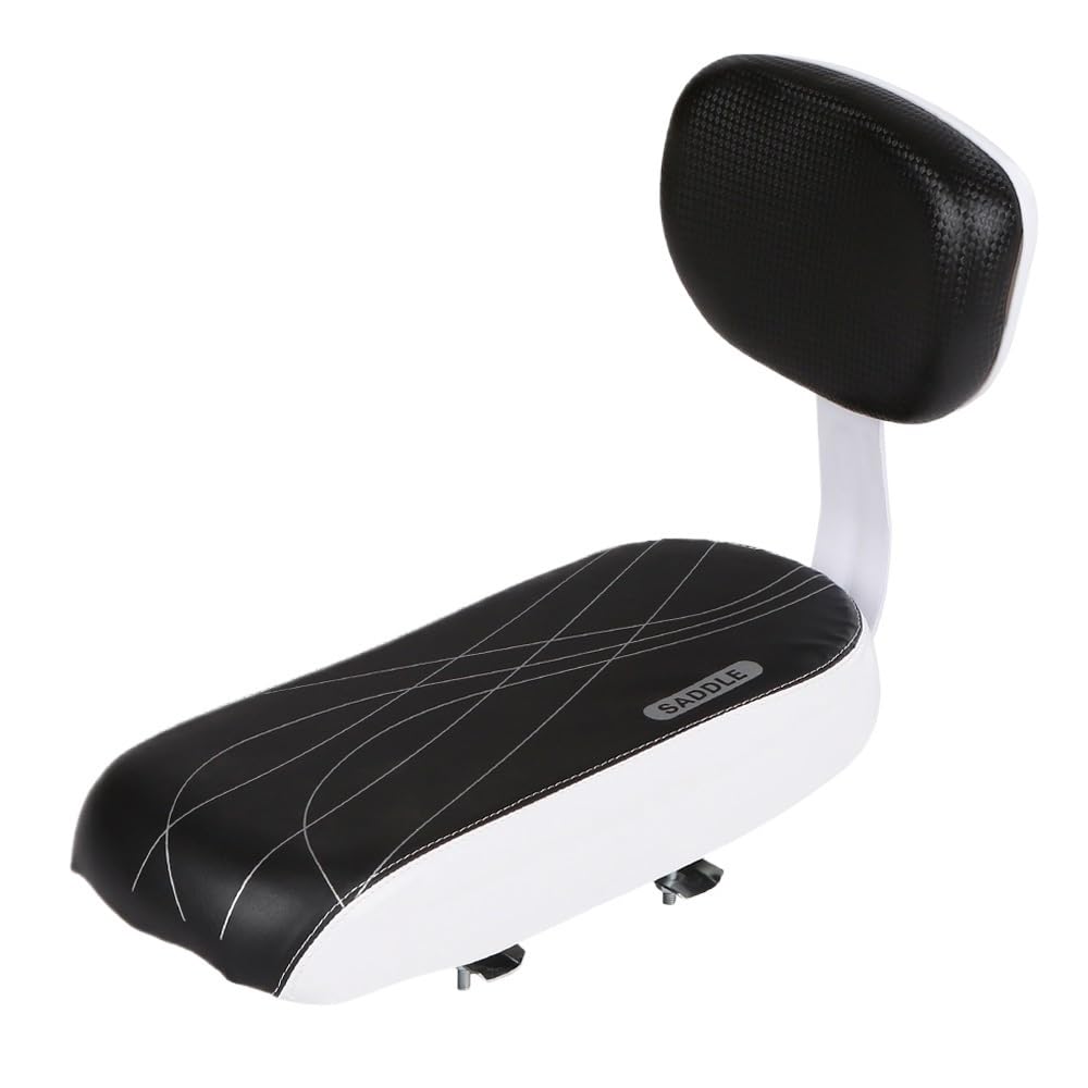 Sella Bici Sedile posteriore for bicicletta Bici da ciclismo Bicicletta MTB Cuscino morbido in pelle PU con schienale
