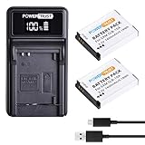 PowerTrust SLB-10A SLB10A Battery (2-Pack) and LED USB Charger for Samsung EX2F HZ15W SL202 SL420 SL620 SL820 WB150F WB250F WB350F WB750 WB800F WB850F WB1100F Digital Cameras