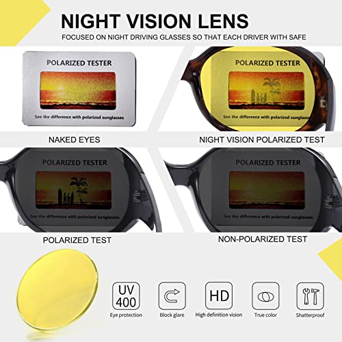 Image of HAOLOTA Polarized Sunglasses Men Women Designer Driving glasses Lightweight UV400 Protection