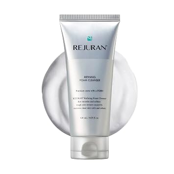 REJURAN Refining Foam Cleanser, c-PDRN Hydrating & Gentle for Smoother, Clearer Skin, Minimizes Pores & Balances with Hyaluronic Acid & Tanin Complex, Korean Skin Care 4.05 fl oz