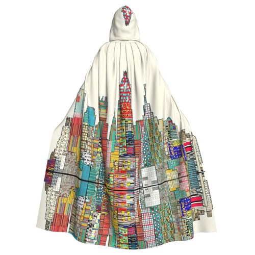 Cchgkpd Austin Texas Print Hooded Cloak Renaissance Style Halloween Cosplay Costume Medieval Hooded Robe For Men And Women