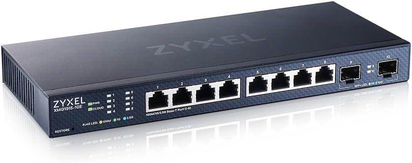 Zyxel Xmg1915-10e, 8-Port 2.5gbe, 2