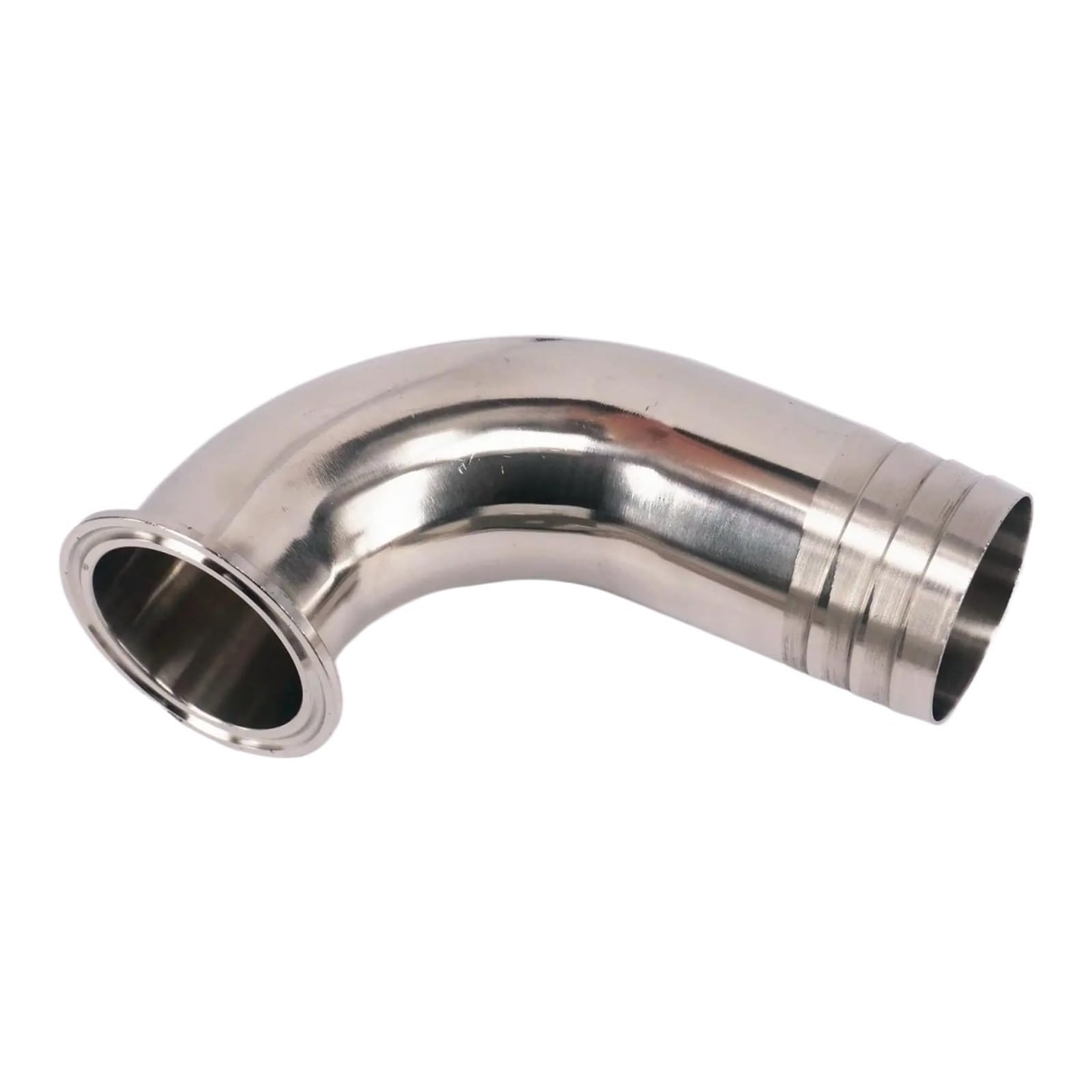 AARTERZZA 57mm Hose Barbed 2.5" Tri Clamp Ferrule 304 Stainless Steel Elbow Fittings Adapters