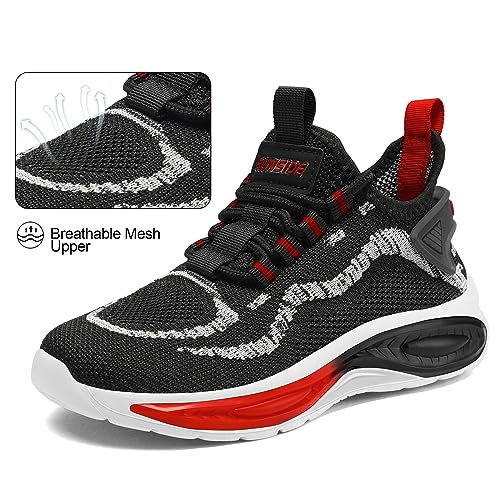 Runside Boys Girls Sneakers, Lace Up Kids Tennis Shoes For Walking/Running Lightweight Breathable Gym Shoes Outdoor thumb #4