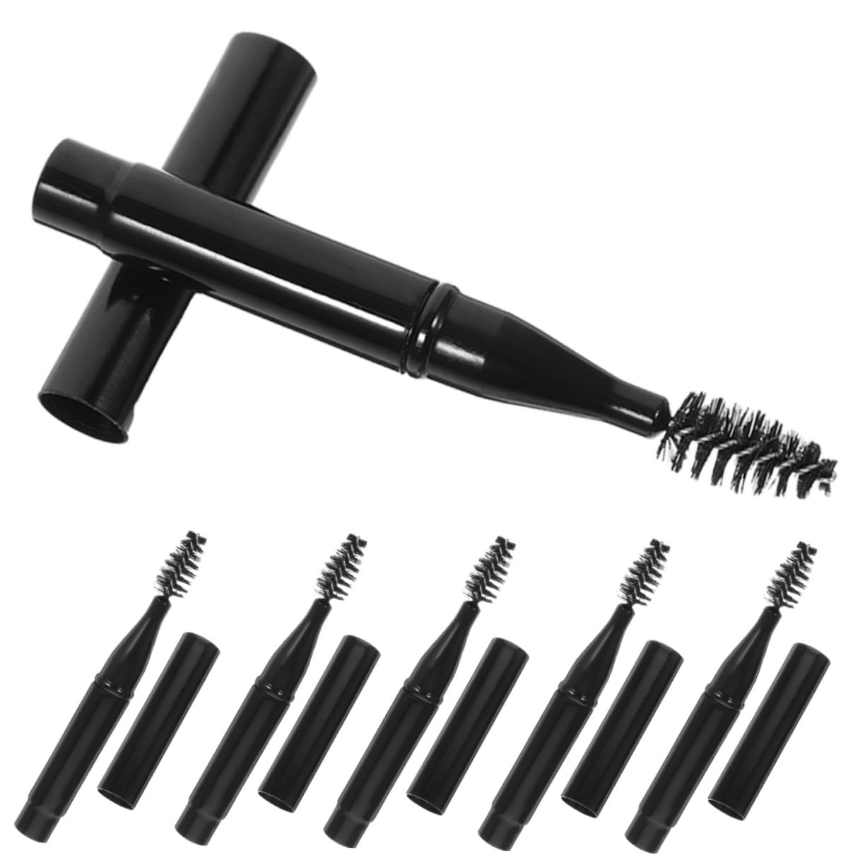 minkissy brochas de maquillaje en espiral para cejas, brochas de pestañas, aplicador de pestañas, varitas de pestañas, peine de rímel, varita de pestañas, cepillo de pestañas portátil, cepillo