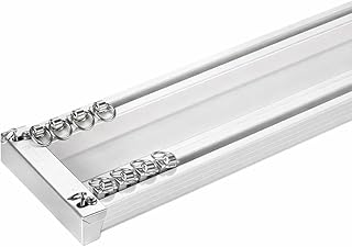 Zshine Heavy-Duty Conjoined Double Curtain Track (white)