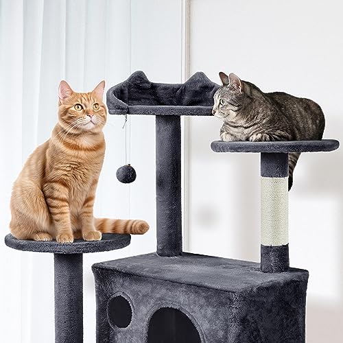 image for Yaheetech XL Cat Tree, 80in Multi-Level Tower With Scratching Posts, D