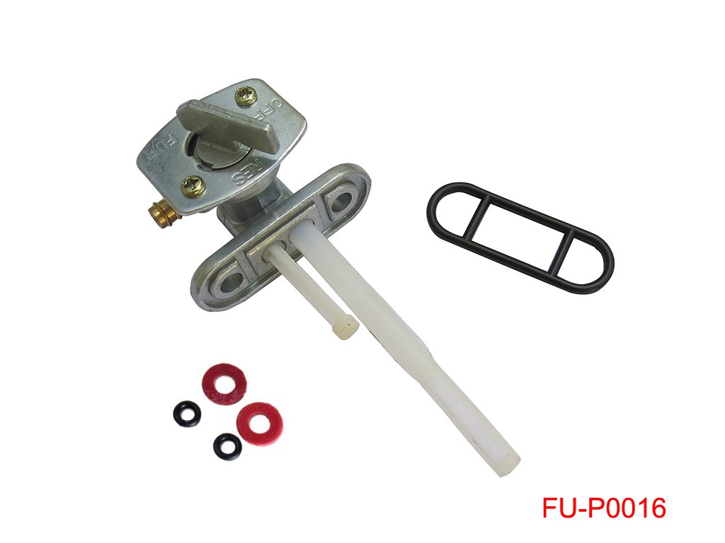 Kids ATV Parts IncFuel Gas Tank Petcock Switch Valve for Kawasaki Bayou 220, 300, Zephyr 550, 750, Lakota 300; Center to Center Mounting Distance: 34mm