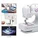 Mini Sewing Machine by Galadim (Including Extension Table and Sewing Supplies Set) - Small Electric Overlock Sewing Machines with 2 Speed 12 Built-in Stitch Patterns GD-015-CR