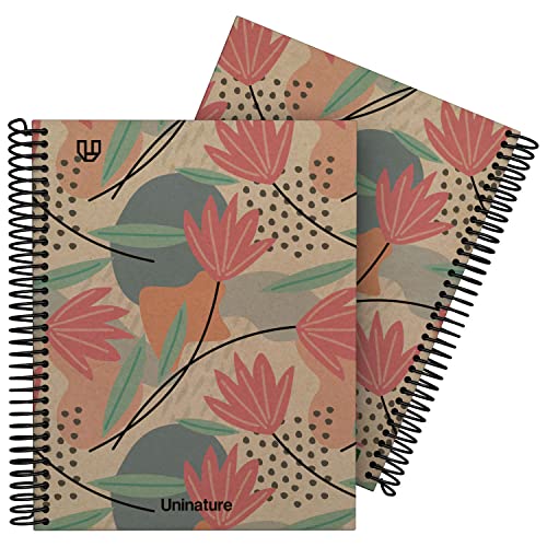 Unipapel | Cuaderno A5 100% Reciclado | 80 Hojas Cuadriculadas 4x...
