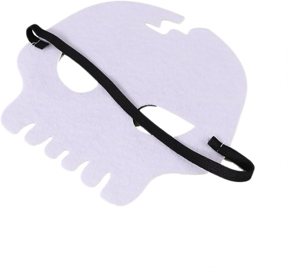 yeesport 3pcs Halloween Felt Masks for Kids - Party, Cosplay, Half Masks Skeleton Head (Skeleton)